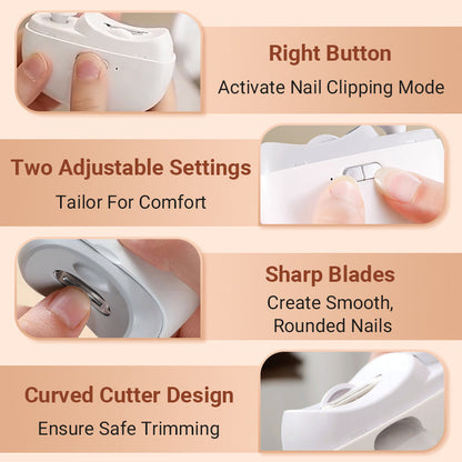 3 in 1 Automatic Electric Nail Clipper with Polishing【Safe and convenient】