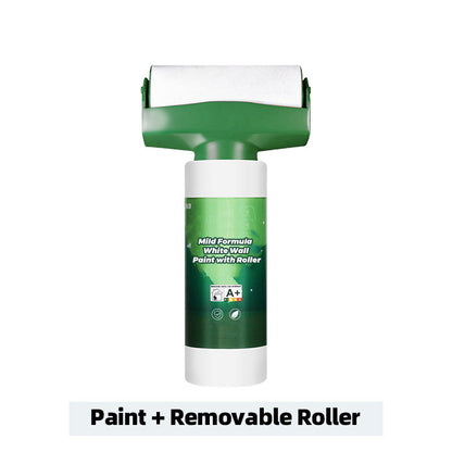 🔥Mild Formula White Wall Paint with Roller