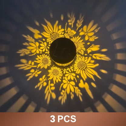 ☀️ Solar Mandala Light for Garden & Patio – 2-in-1 Floor Lamp & Wall Light – Ornamental Light Decoration with Vintage Effect – Rustproof & Durable