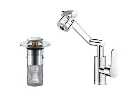 🔥2026 New Upgrade ＆ Hot Sale ＆ 50％ Off🔥360° Rotating Mechanical Arm Faucet – Flexible, Modern & Easy to Use ✨