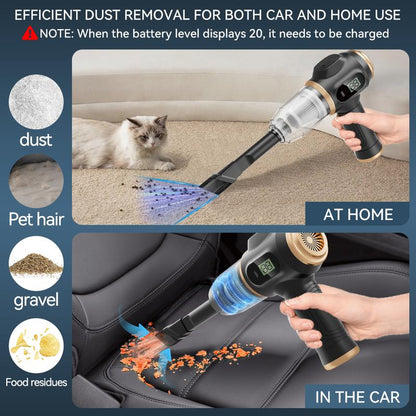 Hicysc™ Insanely Powerful Cordless Car Vacuum — 19000Pa, 6-in-1 Deep-Clean System