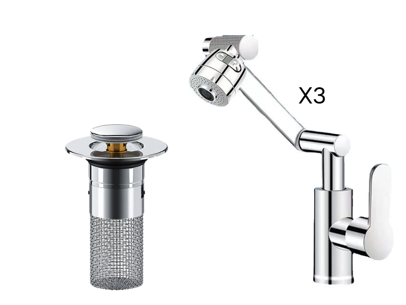 🔥2026 New Upgrade ＆ Hot Sale ＆ 50％ Off🔥360° Rotating Mechanical Arm Faucet – Flexible, Modern & Easy to Use ✨