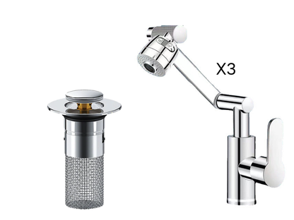 🔥2026 New Upgrade ＆ Hot Sale ＆ 50％ Off🔥360° Rotating Mechanical Arm Faucet – Flexible, Modern & Easy to Use ✨