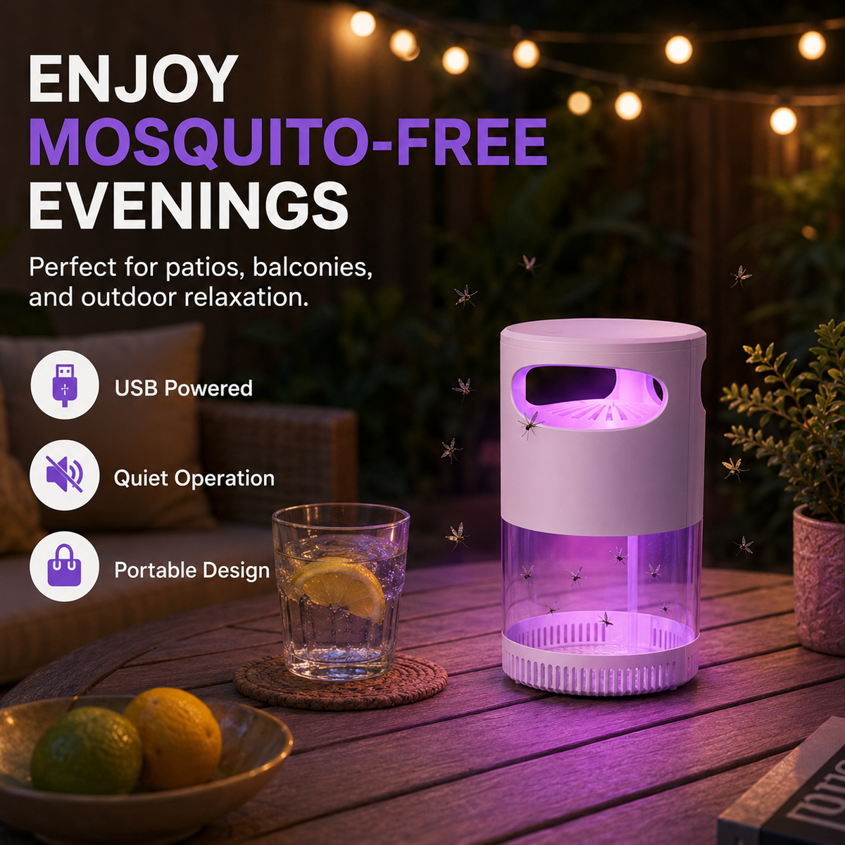 🦟 50% OFF! UV Mosquito Killer Lamp – quiet, USB, chemical-free. 50K+ sold! 🔇🌙