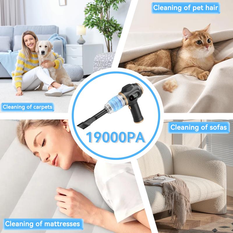 Hicysc™ Insanely Powerful Cordless Car Vacuum — 19000Pa, 6-in-1 Deep-Clean System