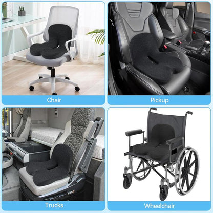 💎 50% OFF! 💎 Non-Slip Memory Foam Seat Cushion – Sciatica Relief, Breathable Mesh & Universal Fit for Car, Office & Wheelchair