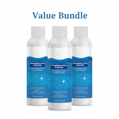 💧 Swimming Pool Purifying Liquid – Crystal Clear Water, Zero Hassle! ✨ Say goodbye to green water & harsh chemicals – just pure, fresh swimming every time. 🏊‍♂️💙