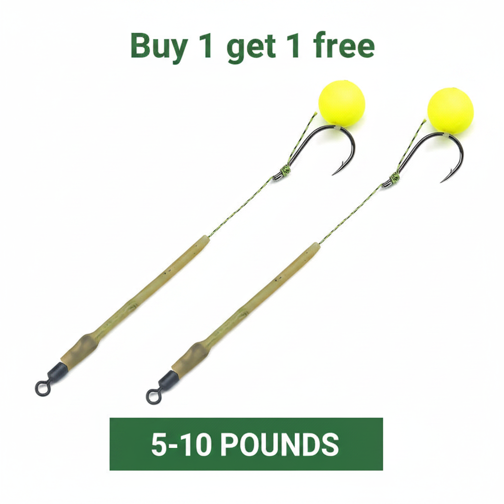 🎣 Buy 1 Get 1 Free! 🐟 High Buoyancy Fishing Hook – Floats Naturally, Sharp Carbon Steel, Set of 5 ✨
