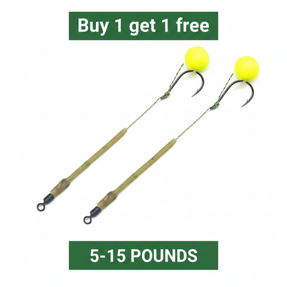 🎣 Buy 1 Get 1 Free! 🐟 High Buoyancy Fishing Hook – Floats Naturally, Sharp Carbon Steel, Set of 5 ✨