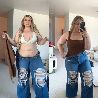 【😍Hot Sale 50% 😍】Sleeveless Tummy Control Tank Tops Bodysuits
