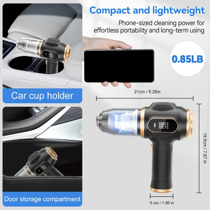 Hicysc™ Insanely Powerful Cordless Car Vacuum — 19000Pa, 6-in-1 Deep-Clean System
