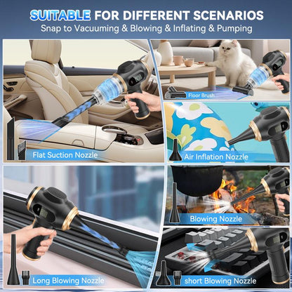 Hicysc™ Insanely Powerful Cordless Car Vacuum — 19000Pa, 6-in-1 Deep-Clean System