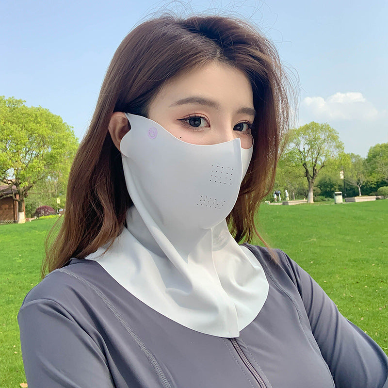 Ice Silk Sun UV Protection Breathable Face Mask