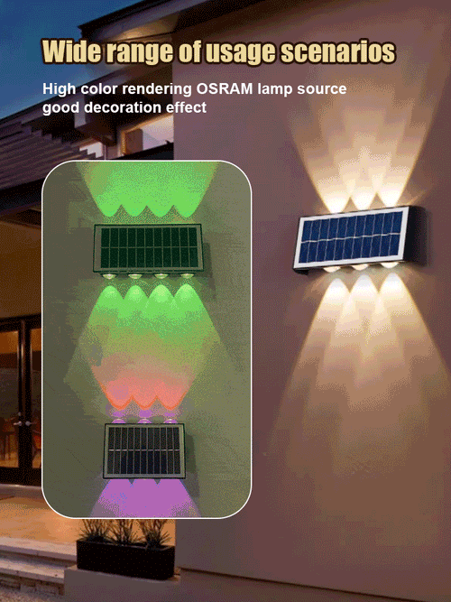 💡  ☀️ Solar Powered Wall Light – Auto On/Off, Weatherproof & Energy Saving 🏡