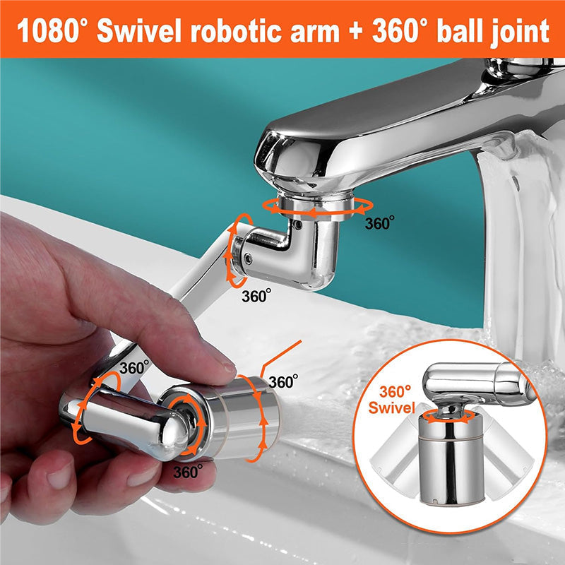 ⏳Time-Limited Special⏰1440° splash-proof and universally rotatable faucet adapter