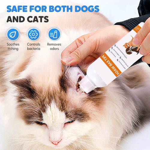 🎁 BUY 2 GET 1 FREE! ✨ Pet Ear Cleaner – Gentle Aloe Formula for Dogs & Cats, Prevents Infections & Odor 🌿👂