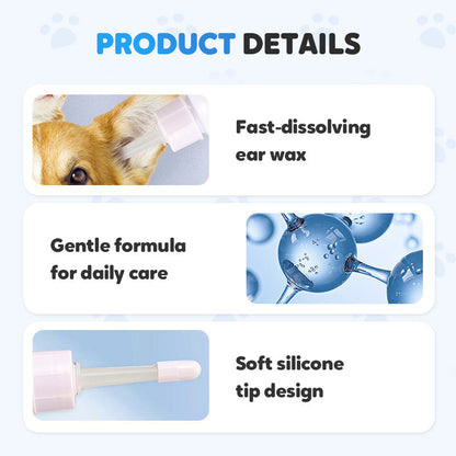 🐾 BUY 2 GET 1 FREE! ✨ Pet Ear Cleaner - Gentle Formula with Soothing Aloe for Dogs & Cats, Prevents Infections & Odor 🌿👂