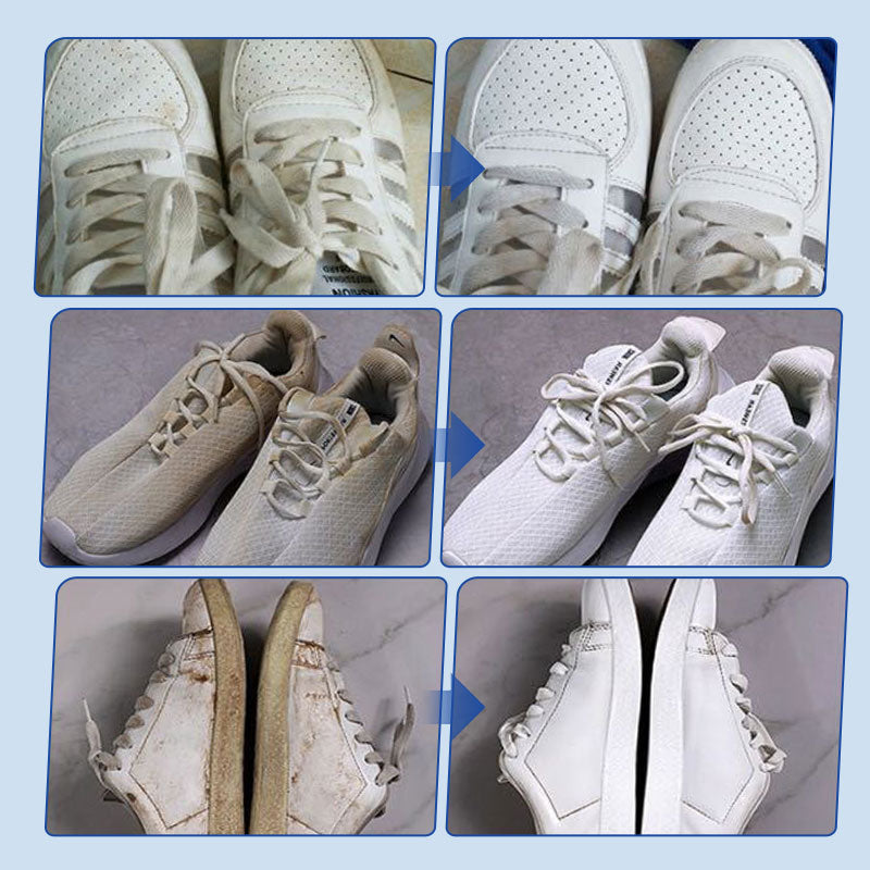 👟 White Shoes Cleaning Cream Kit | 50% OFF | Stain Remover & Restorer for Sneakers, Leather & Canvas | Ultimate Shoe Care Gift Set 🎄✨