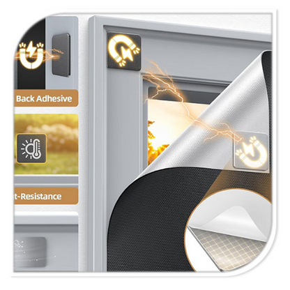 🌙 Pitch-Black Sleep | Magnetic Blackout Curtains | Easy Install & Reusable 😴【50% OFF】
