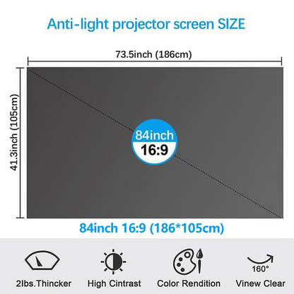 🔥 Hot Sale 50% OFF 🔥Foldable Anti-Light Projector Screen