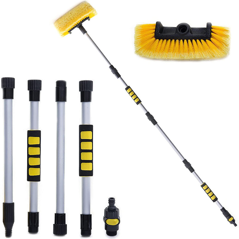 🚗 Extendable Car Wash Brush – 60" Long Handle, 360° Clean! ✨ Reach higher, scrub smarter – gentle on paint, tough on dirt! 🧼💦