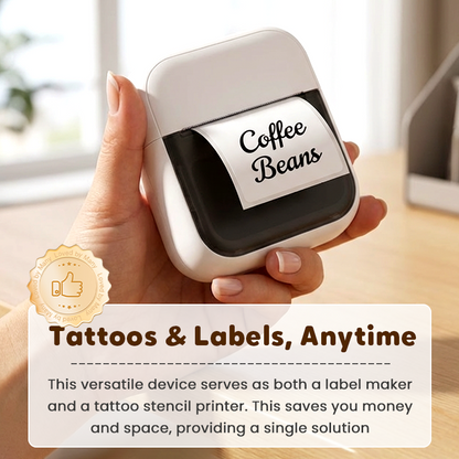 Portable Thermal Printer for Labels & Tattoo Stencils