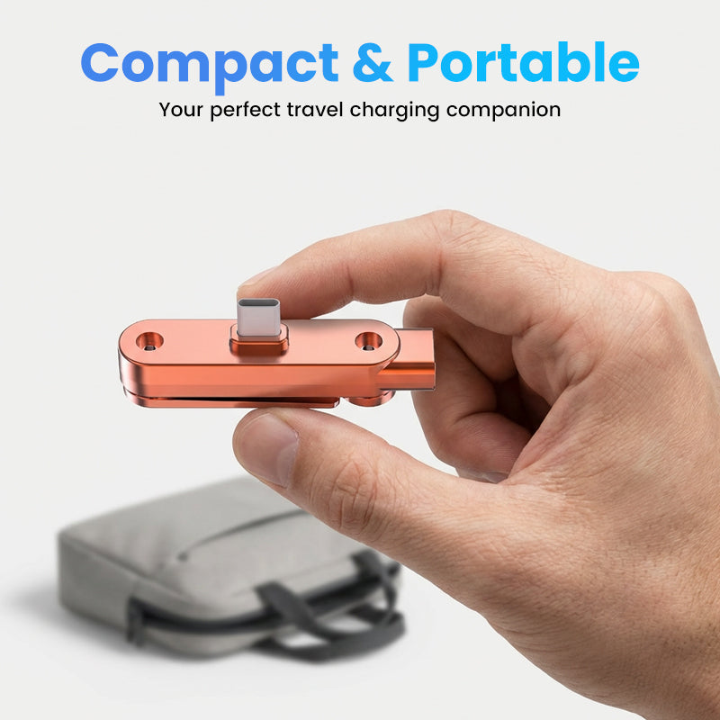 Fast-charging adapter with a 360° foldable phone stand ⚡📱🔄✨