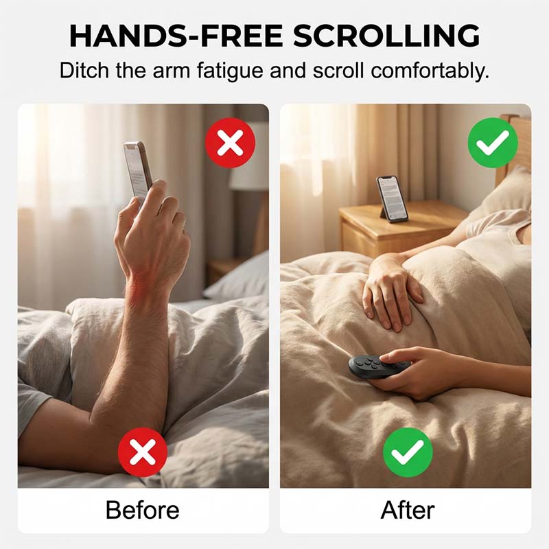 Handheld Bluetooth Remote for Short Videos