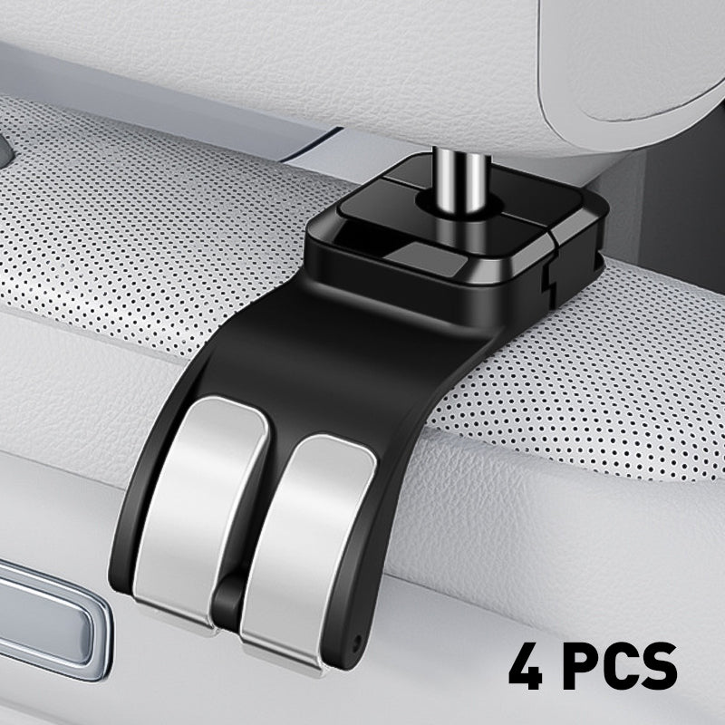 Heavy-Duty Retractable Car Seat Organizer Hook