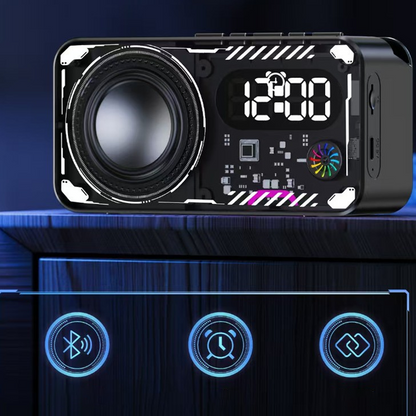 Bluetooth Speaker with RGB Lights & Alarm Clock