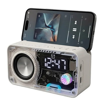 Bluetooth Speaker with RGB Lights & Alarm Clock