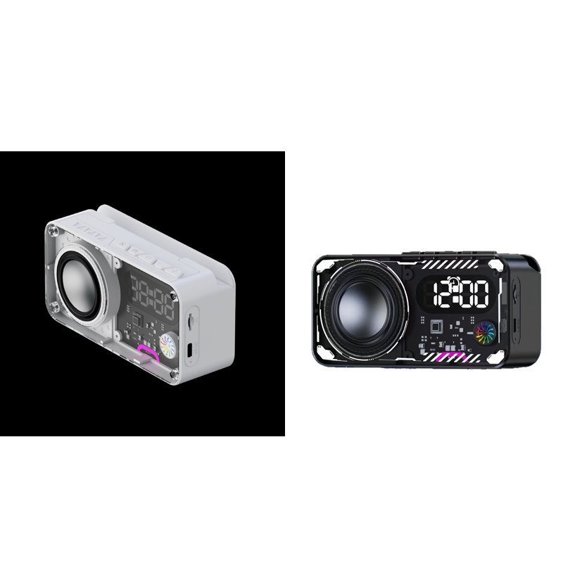 Bluetooth Speaker with RGB Lights & Alarm Clock