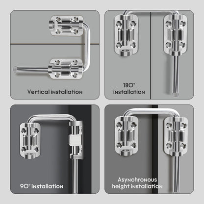 Multi-Angle Security Barrel Bolt Latch