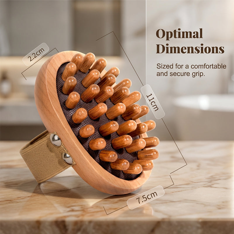 Handheld Wooden Airbag Meridian Massage Brush