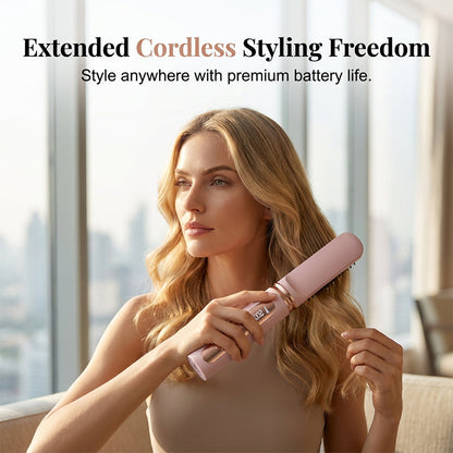 Rechargeable Cordless Heated Straightening Brush