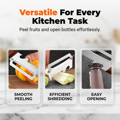 🎁 3-in-1 Onion Slicer and Peeler, 2-Pack
