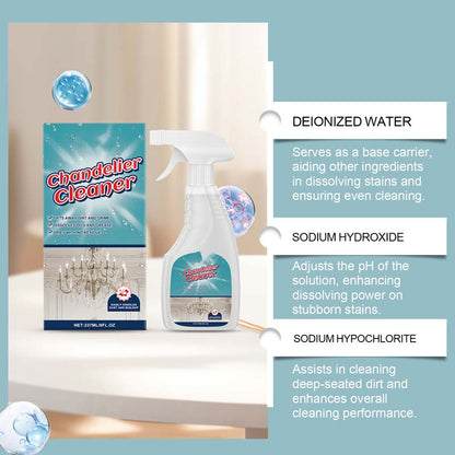 💡50% OFF🧼 Light Fixture Cleaning Spray | Powerful stain removal · Safe for all materials with no residue · Protects metal from oxidation · Suitable for chandeliers and decorative lights