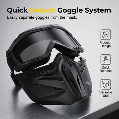 🛡️ Detachable, full-face protective shield – In stock & Cash on delivery 😷🔧
