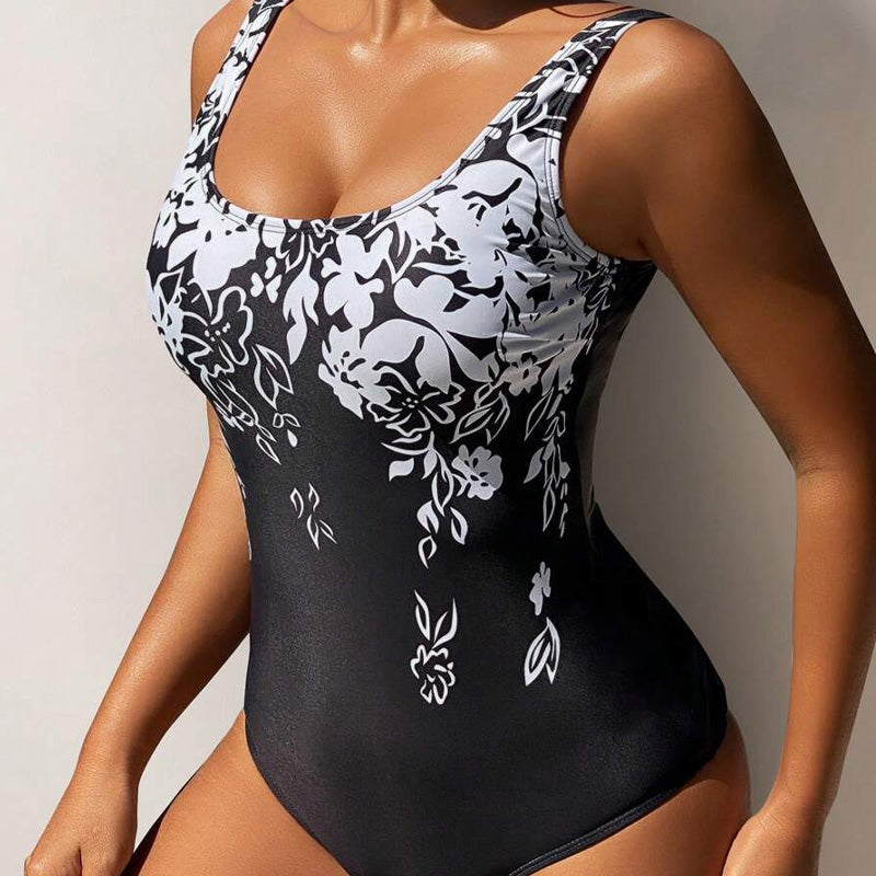 🏖️Summer Hot Sale 🩱50K+ SOLD!🌊Fashion Printed One-Piece Swimsuit | Soft Stretch Fabric & Ruching Detail for an Instant Slimming Look