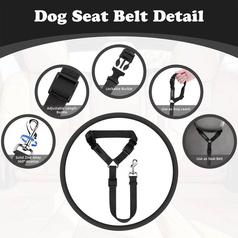 🔥Buy more save more🎁2-in-1 Dog Car Seat Belt & Walking Leash