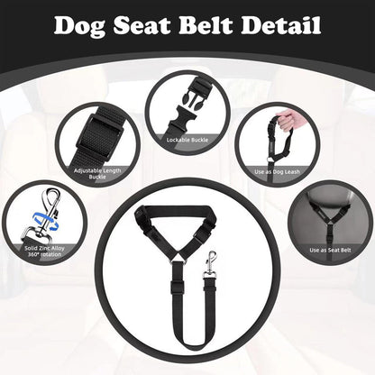 🔥Buy more save more🎁2-in-1 Dog Car Seat Belt & Walking Leash