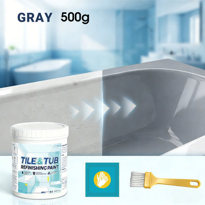 🥳2026 HOT SALE🥳💞50K+ SOLD!🛁🎨 50% OFF! Tile & Tub Refinishing Paint Kit – Waterproof, anti‑slip finish. Covers stains & cracks. Easy DIY, no pro needed. ✨🛡️