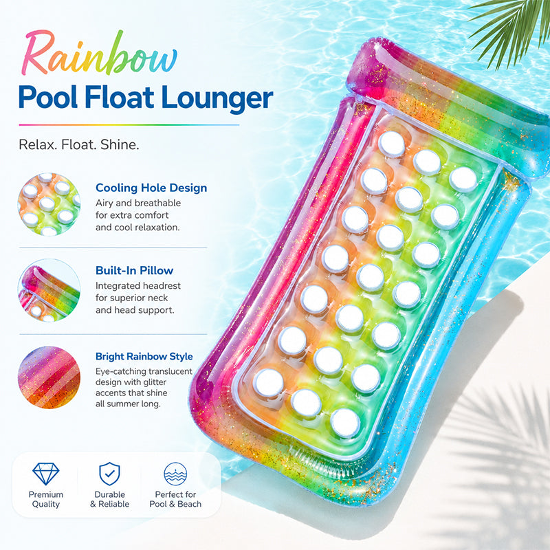 🏖️Summer Hot Sale 50% OFF🌼- Inflatable Floating Lounge Chair with Holes