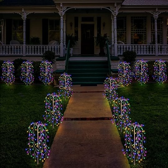 🌸🔆 Solar Powered Garden Lights – Color Changing LED, Energy Saving, No Wiring. Create a Magical Night Ambience for Your Yard or Flower Bed. 🌙🌺🪴