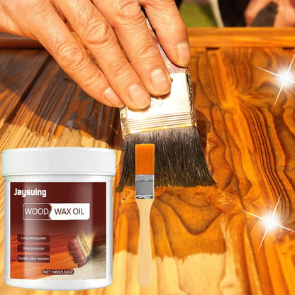 🥳2026 HOT SALE🥳💞50K+ SOLD!🌿🧴 50% OFF! Wood Cleaner & Polish – Beeswax & linseed oil, restores shine. Includes brush. Eco‑friendly. 🪑✨