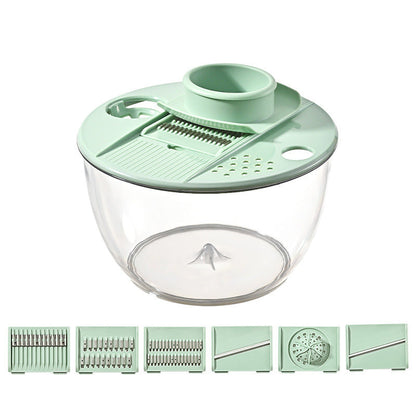 🔥 Hot sale 50% OFF🔥9-in-1 Multifunctional Large Capacity Salad Spinner & Slicer